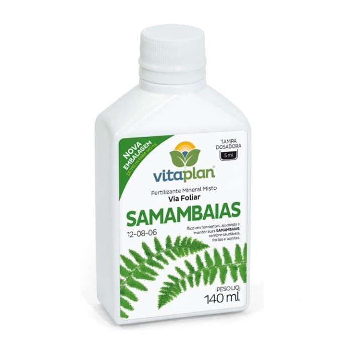 Fertilizante Samambaias Foliar Npk 12-08-06 Vitaplan 140ml