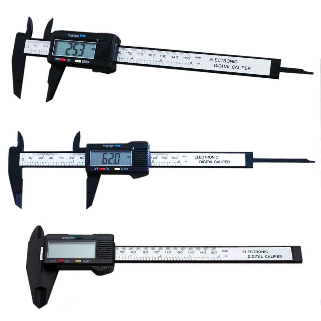 Paquímetro Digital 150mm Profissional - Envio Imediato/Eletrônico Lcd Digital Vernier Paquímetro De Fibra De Carbono Micrômetro Ferramenta De Medição Digital Paquímetro