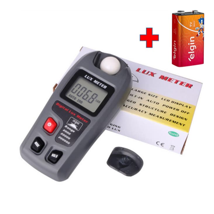 Luxímetro Digital Luminosidade Medidor Fluxo Luminoso Luz Promoção