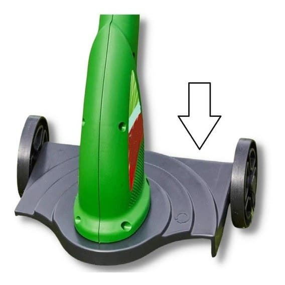 Adaptador com Rodas PRETO para Aparador de Grama GARTHEN GAM1500BP. Suporte para Aparador de Grama. Corte Leve (NÃO ACOMPANHA A MAQUINA)