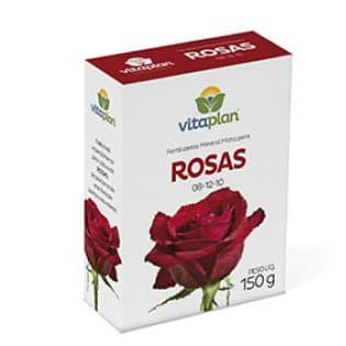 Fertilizante Adubo Rosas NPK 08-12-10 Vitaplan Nutriplan 150g