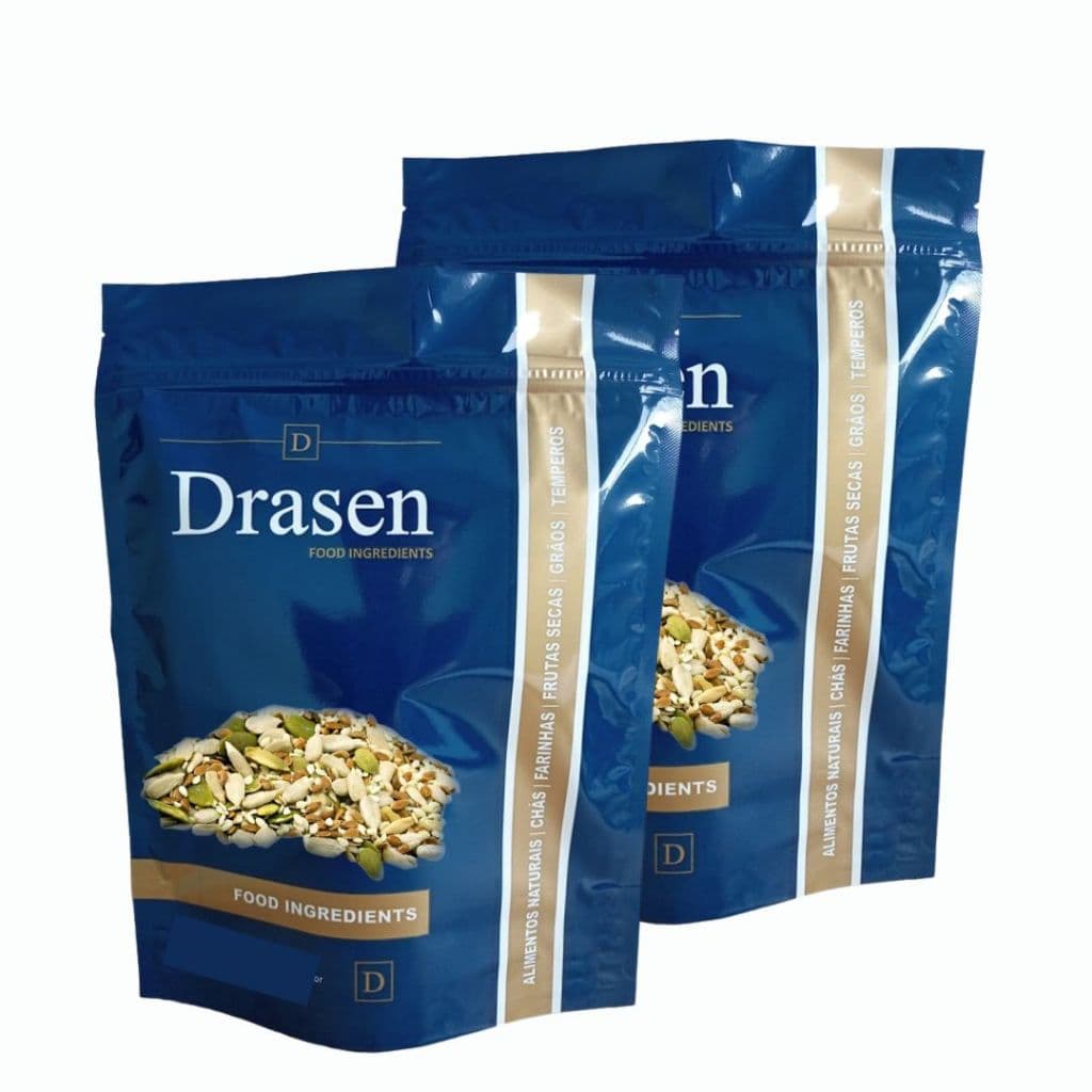 Kit 2kg Mix De Sementes "Semente de Abóbora, Linhaça Dourada, Semente De Chia, Pepita Crua, Gergelim Branco" - Drasen Food
