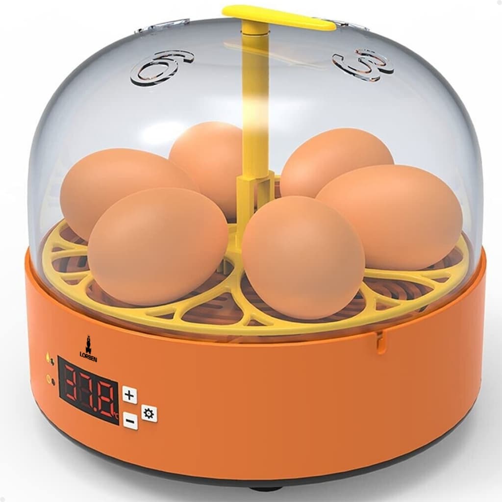 Mini Chocadeira Incubadora Lorben Bivolt Semiautomática até 6 Ovos Galinha Pato Codorna