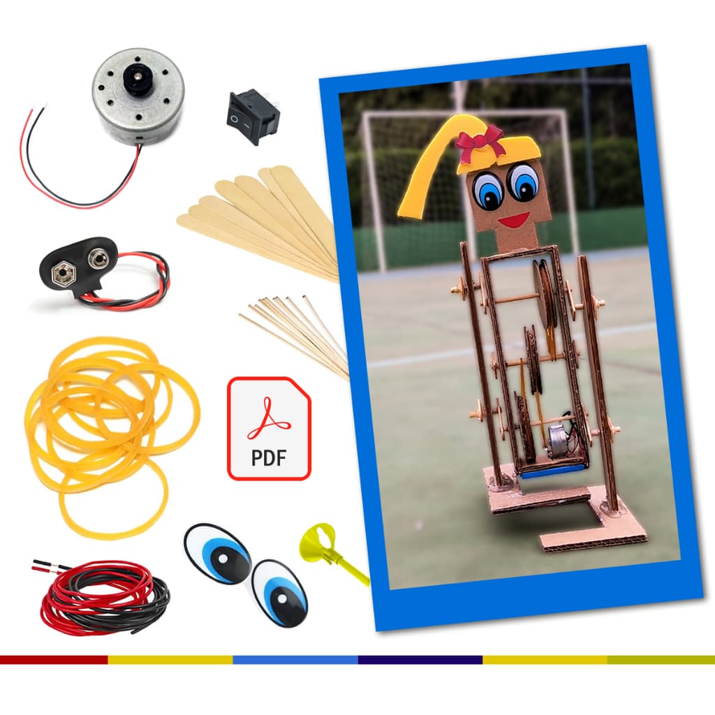 Kit de Robótica Maker - Robô Ambulante DIY | Componentes Eletrônicos