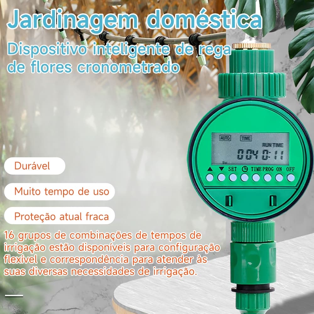 Controlador Temporizador Para Irrigação Automático Hortas Jardins - Sistema Inteligente