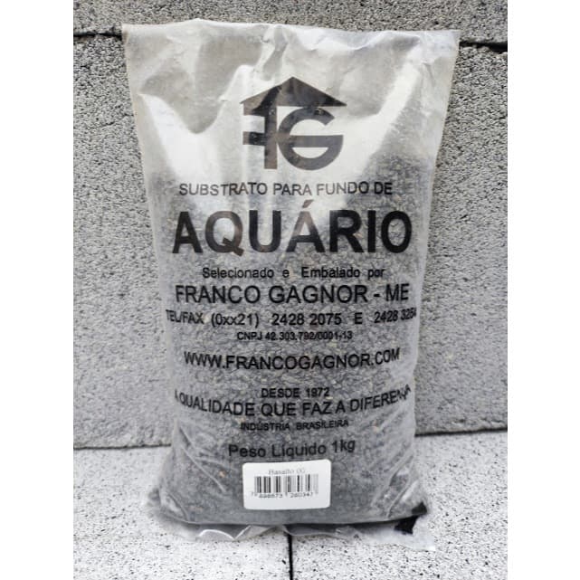 Substrato para fundo de aquário PRETO OU substrato para artesanato BRANCO - 1 Kg