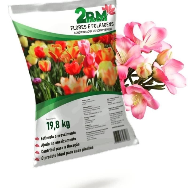 Substrato Flores e Folhagens 19,8 Kg Para Plantas BARATO- 2Rm - Terra com substrato