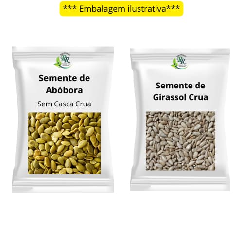KIT Semente de Abóbora Sem Casca Crua + Semente de Girassol Crua