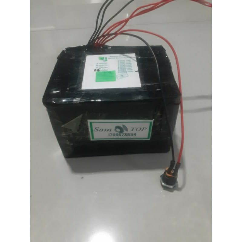 Bateria recarregavel 24 volts 8 amperes lition Som Bob solar