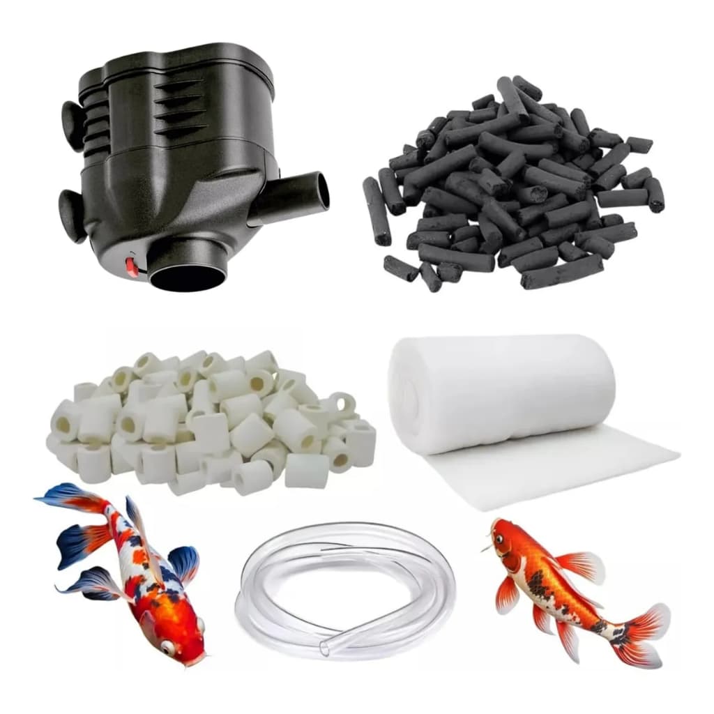 Bombas Sarlo Better Sb1000a 220V Carvão Cerâmica Perlon Mangueira Bomba Submersa Mídia Filtragem Lagos Carpas Peixe Lago