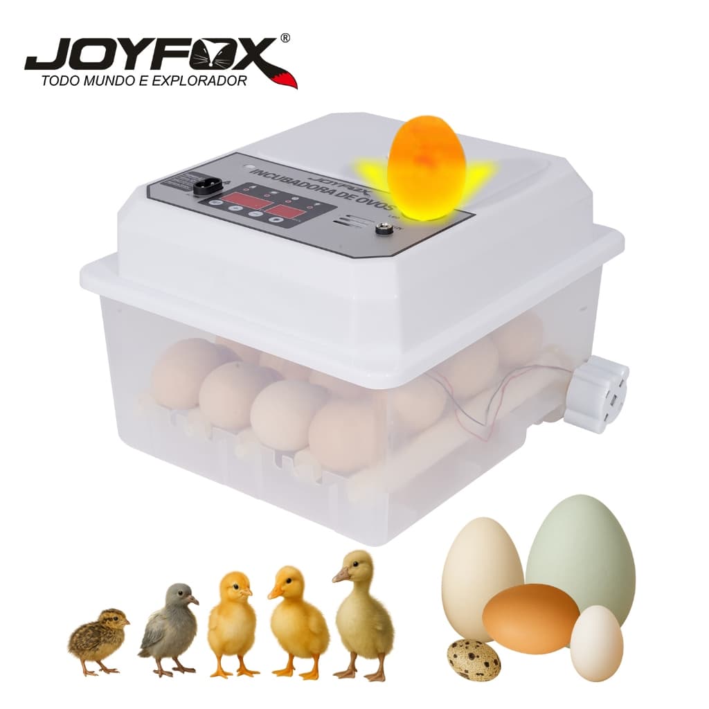 Chocadeira Automática 24 Ovos Rolagem Com Ovoscópio 127v Chocadeira Elétrica Incubadora