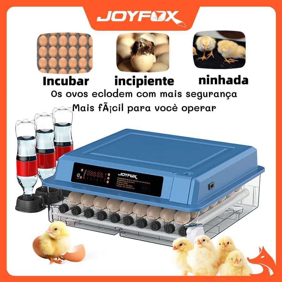 Chocadeira Automática100/64/36 Ovos Rolagem Com Ovoscópio 127v Chocadeira Elétrica Incubadora Fonte De Alimentação Dupla