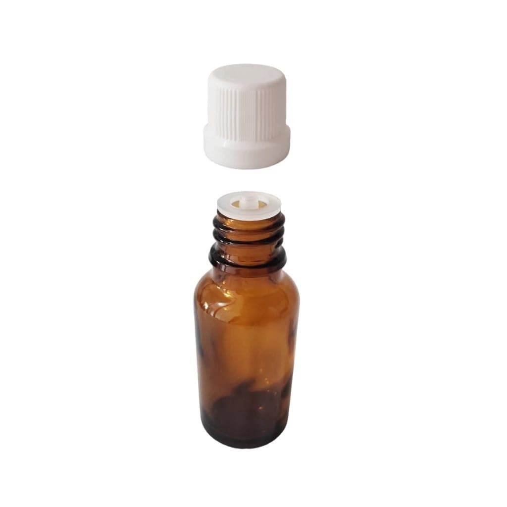 Frasco De Vidro 20ml Com Batoque Gotejador - 100 unidades