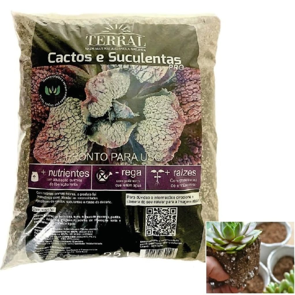 Substrato Profissional Terral para Cactos e Suculentas 25L