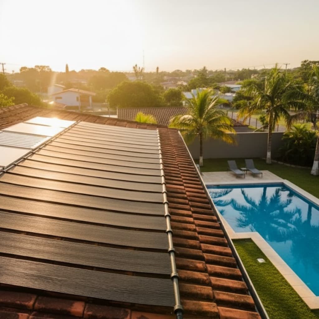 Aquecedor Solar Piscina TS Solar 2m Rosca Aquecimento Solar - Eficiência