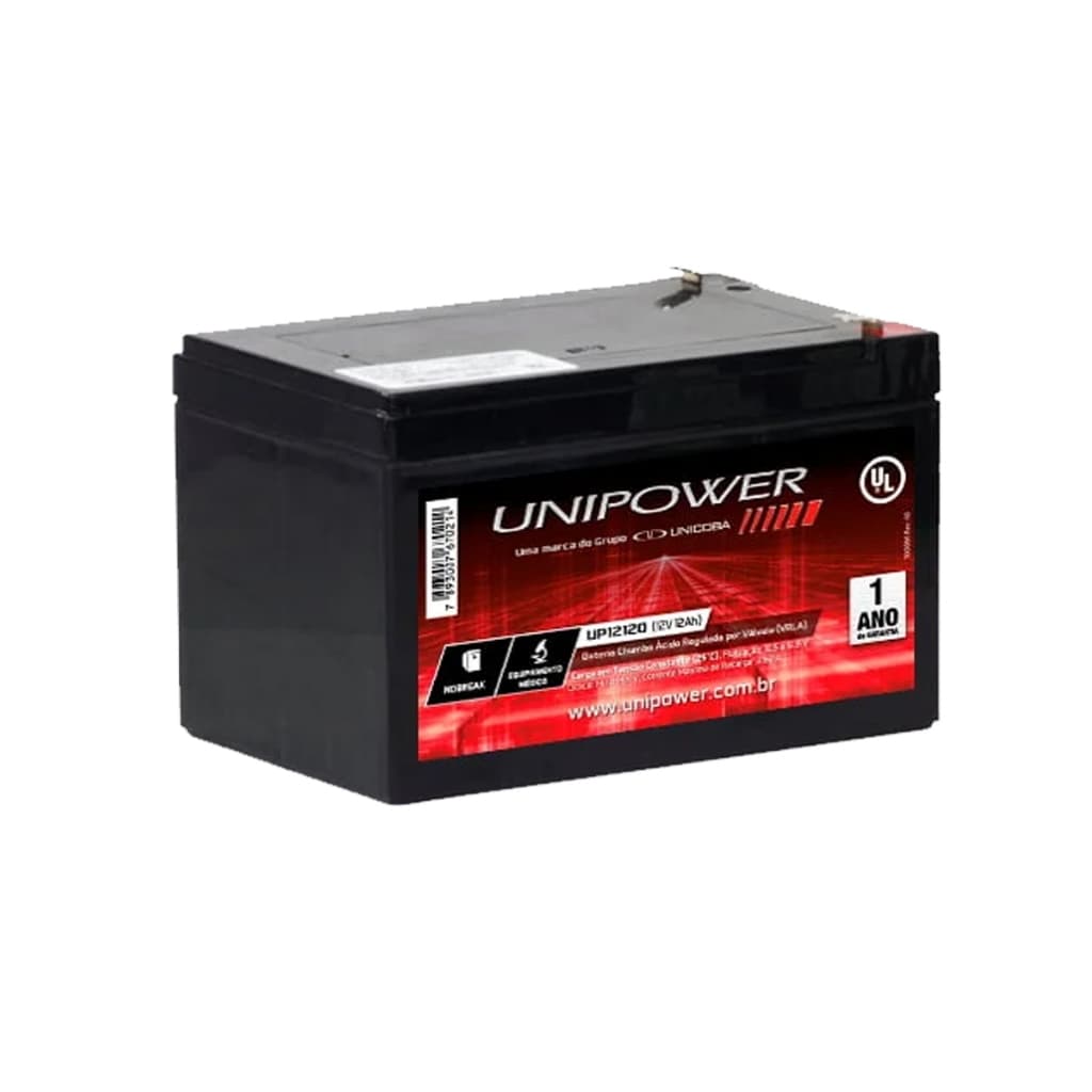Nobreak Bateria 12V X 12Ah Para UPS, Nobreaks, CFTV, Scooter