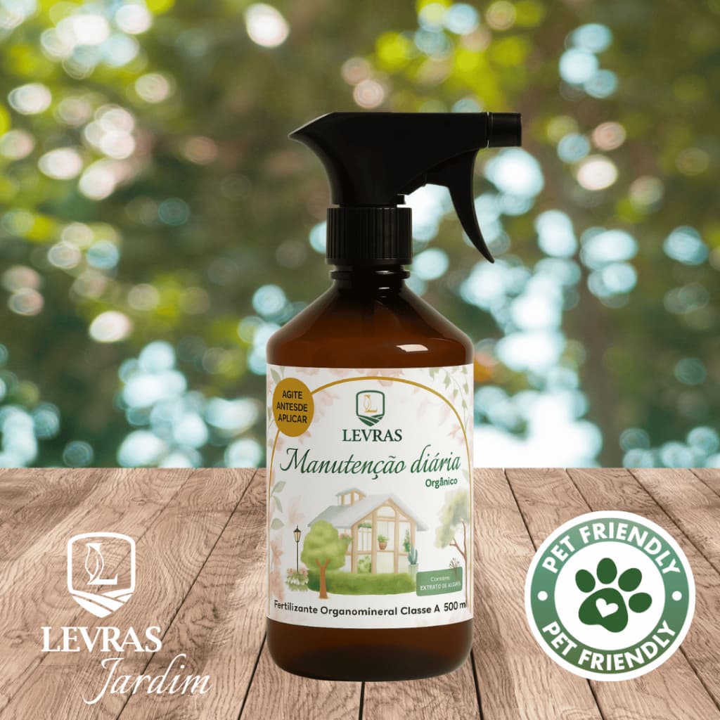 Adubo orgânico LEVRAS Jardim 500ml spray manutenção diária