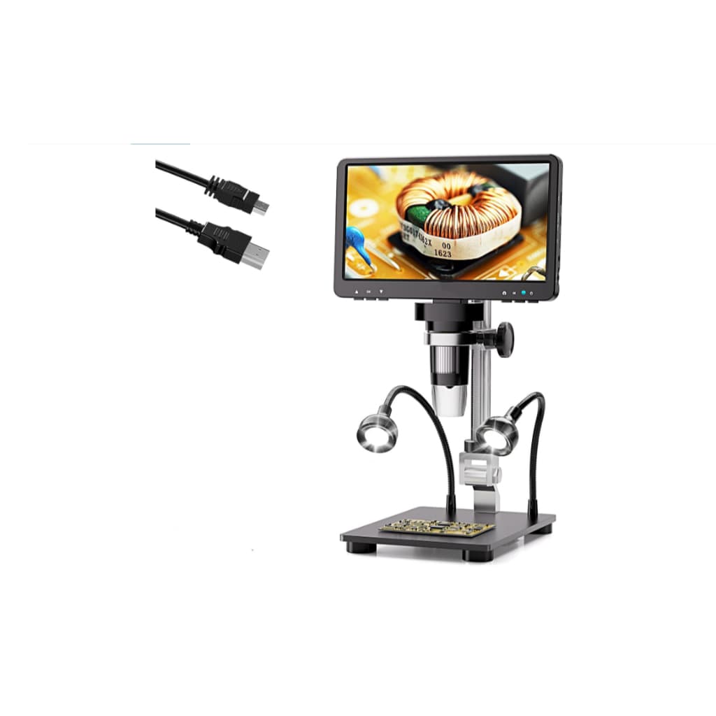 Microscópio Digital LCD 1200X, Microscópio de 1080P com Sensor de Câmera de 12MP, Microscópio de Vídeo 1080P