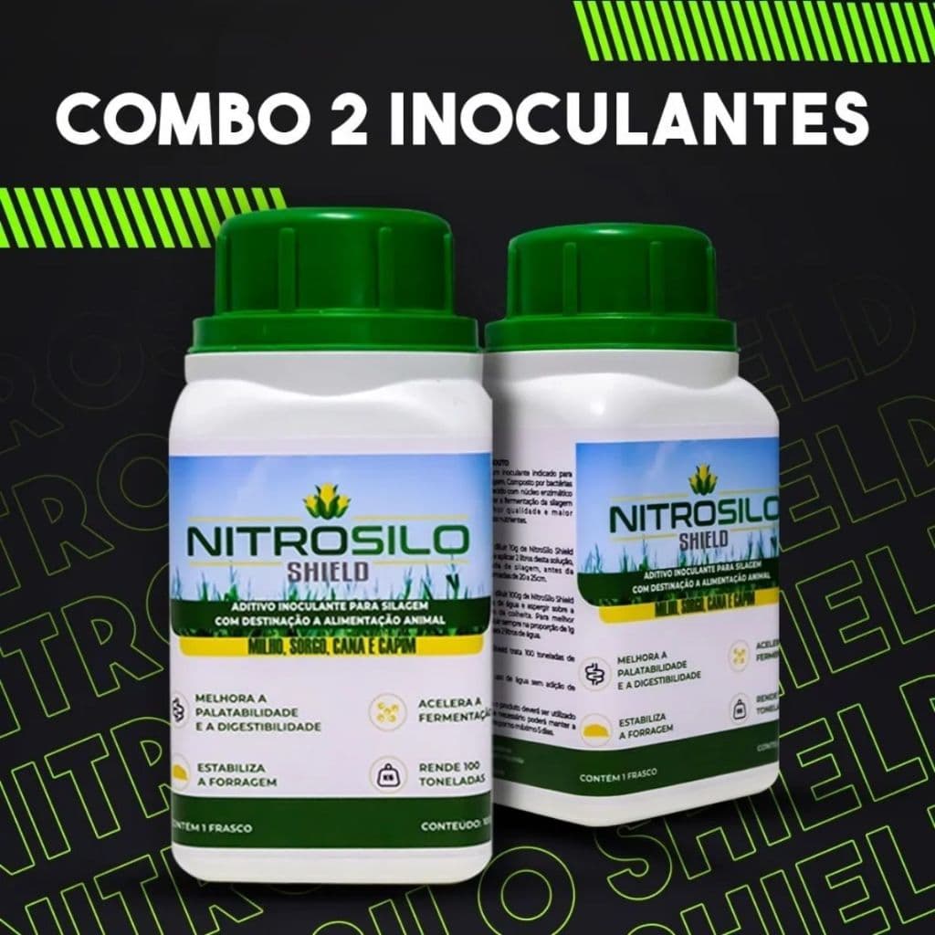 2 Unidades Nitro Silo Inoculante Biológico para Silagem Milho, Capim, Sorgo Brs-capiaçú Agro  Oferta