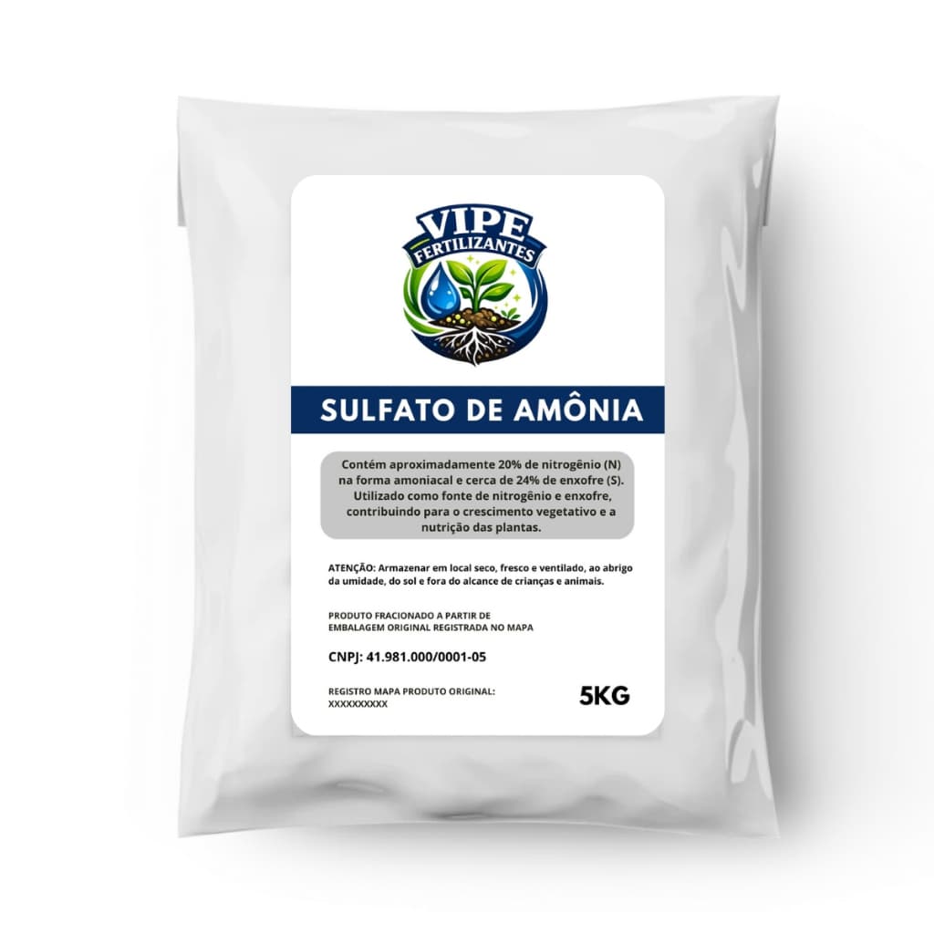 Fertilizante Sulfato De Amônio Adubo P/ Agricultura 5kg