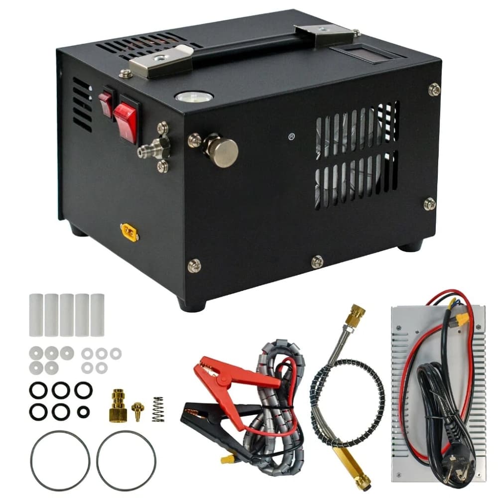 30mpa 12V PCP Compressor de Ar Compressor de Alta Pressão com 12V Transformador 220V