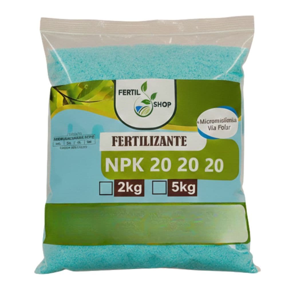 Fertilizante NPK 20 20 20 2kg e 5kg Fertil Shop