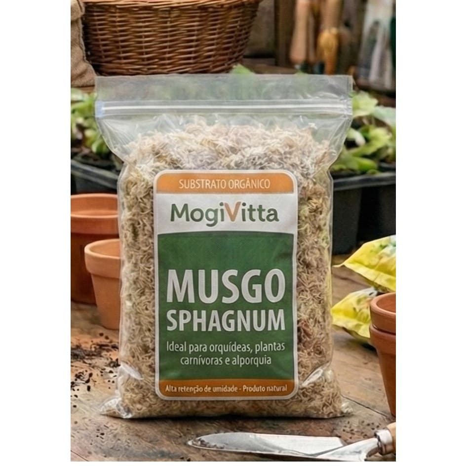 Musgo Sphagnum Substrato Orgânico para Orquídeas e Plantas Carnívoras