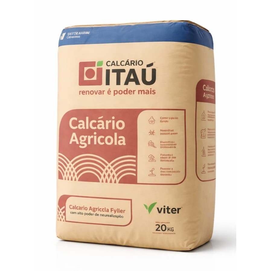 Calcário Dolomítico Agrícola 20kg - Plantas E Hortas - Cálcio E Magnésio - Melhore o Solo e Aumente a Produção