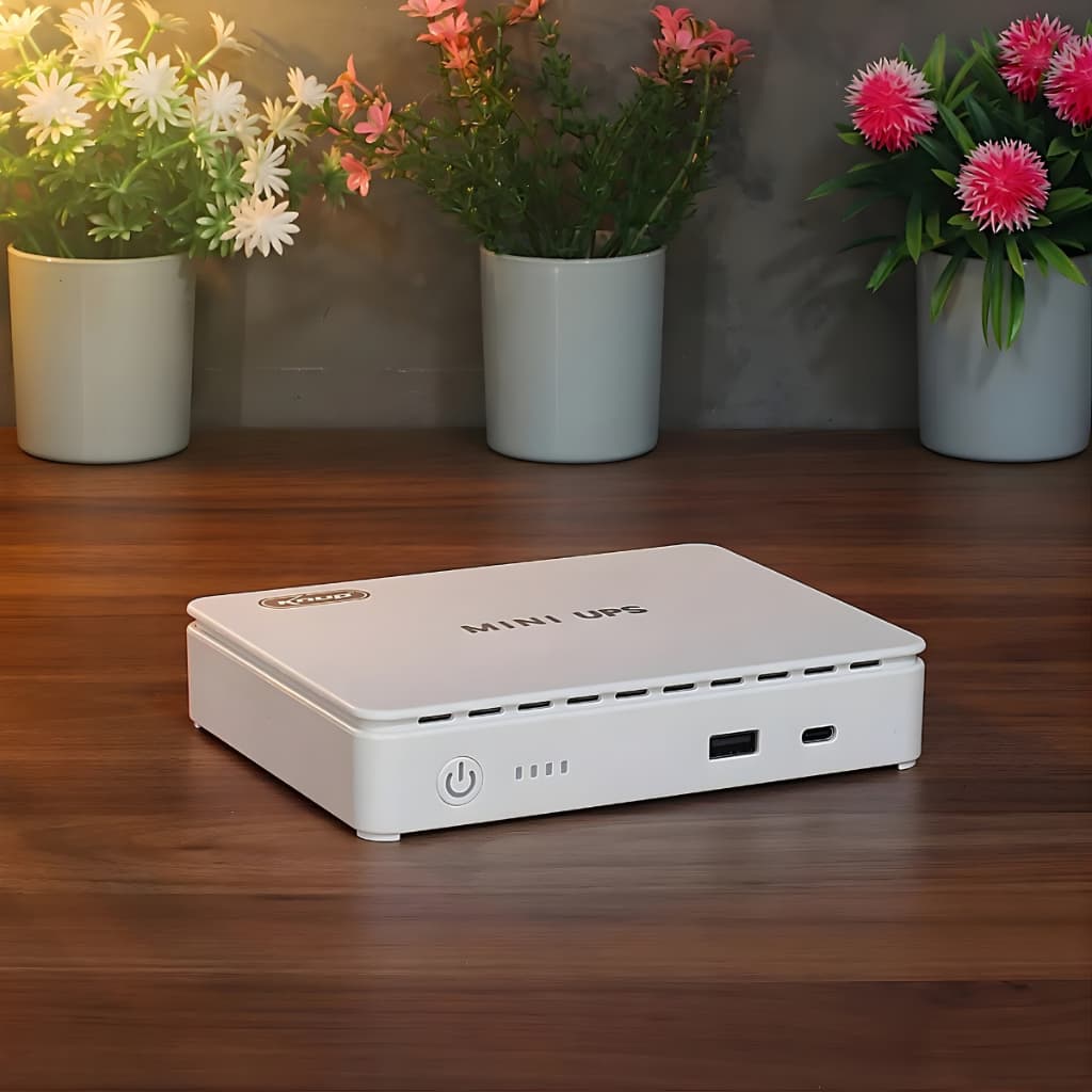 Mini Nobreak UPS KP588 Knup 12V 9V POE USB Type-C para Roteador e Câmera