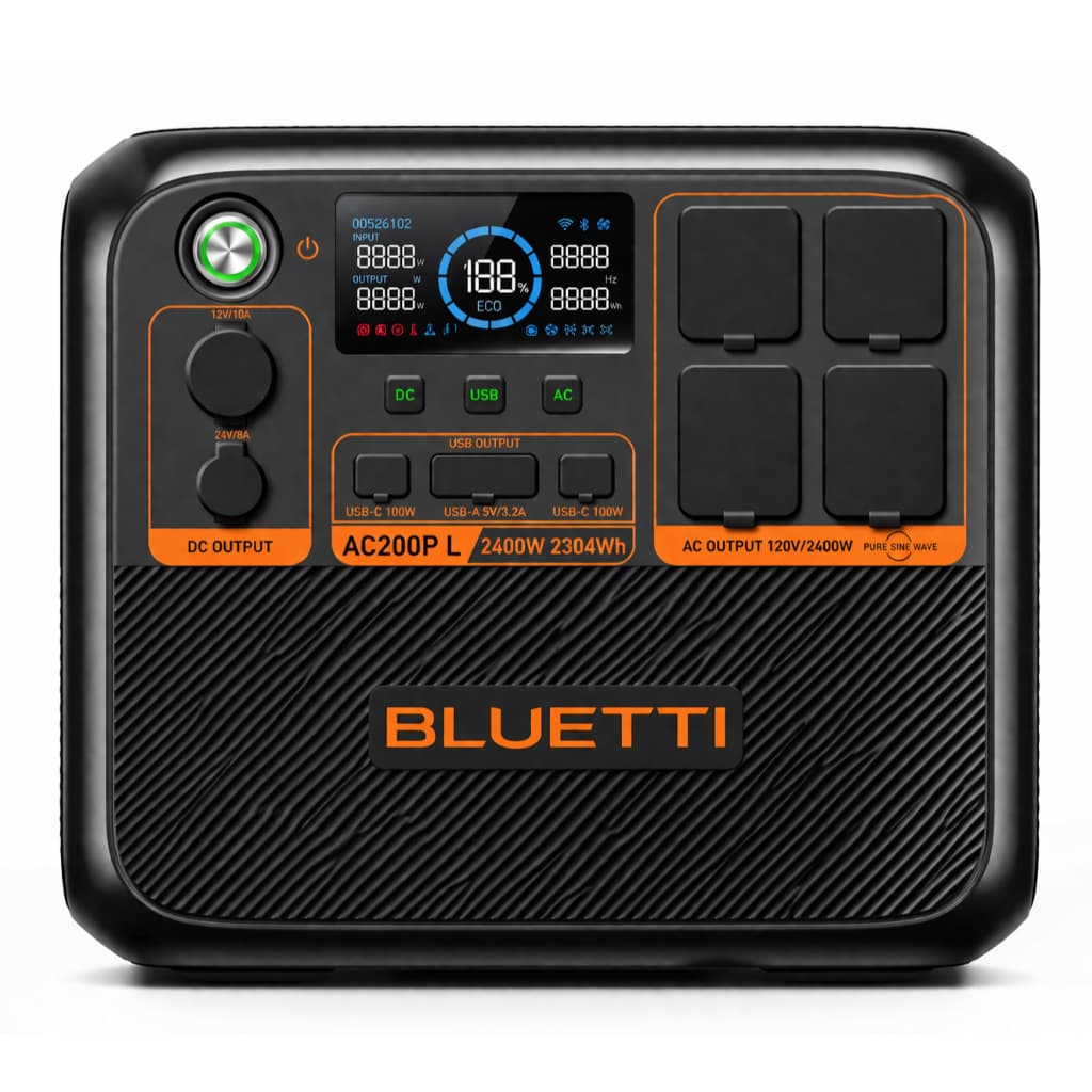 Bluetti Ac200pl 2400w (2304wh) Gerador Energia Gerador Solar