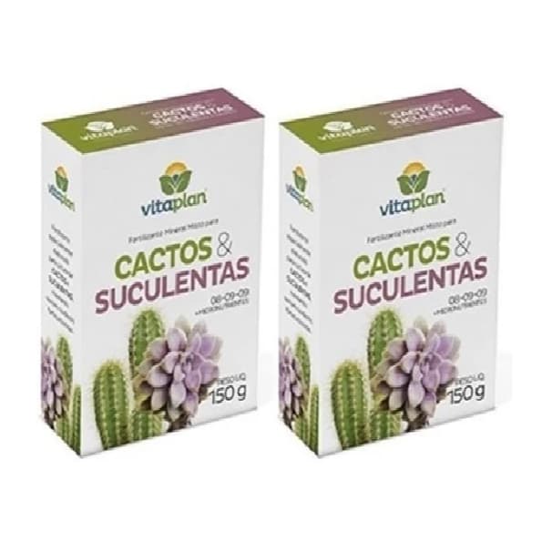 2 Fertilizante Cactos e Suculentas Vitaplan 150g