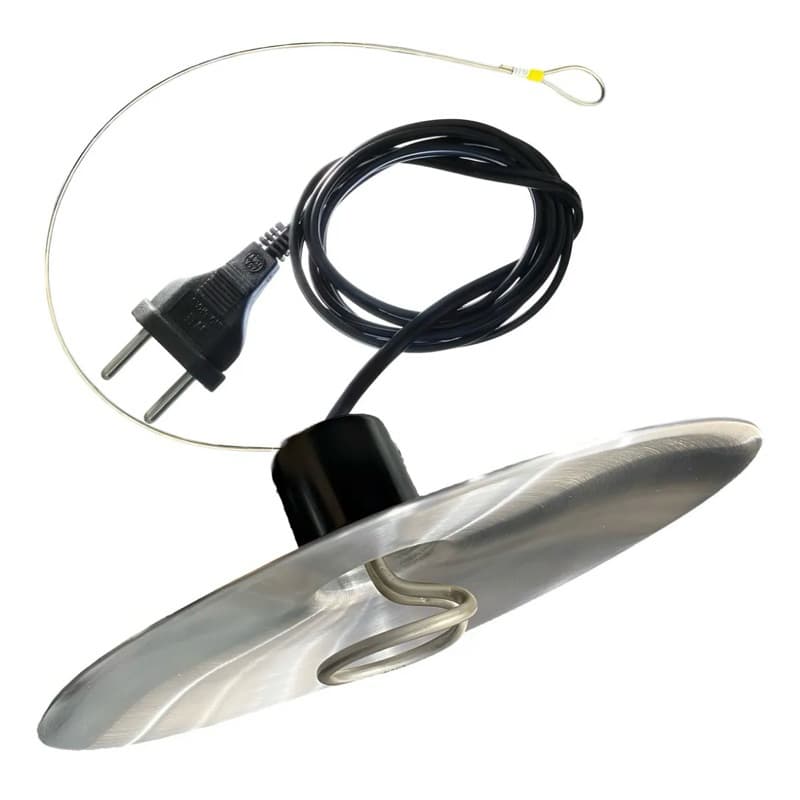 Campanula Aquecedora 400W 32cm Inox para Pintinhos e Leitões – Alta Potência