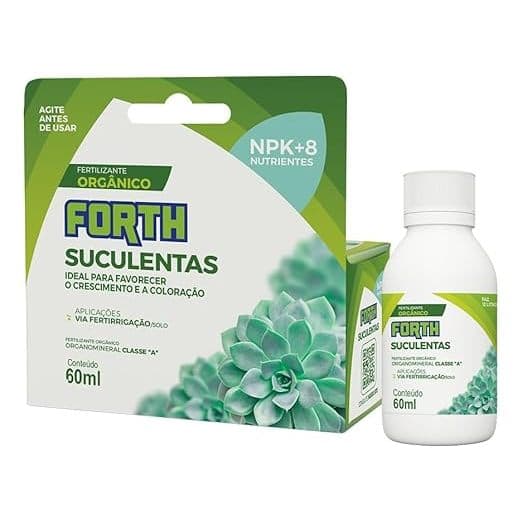 Forth Suculentas Líquido 60ml Fertilizante para Cactos e Suculentas