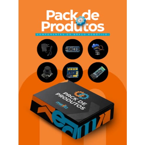 Braço Robótico Educacional | Kit Robótica Maker Mekta | Projeto STEM