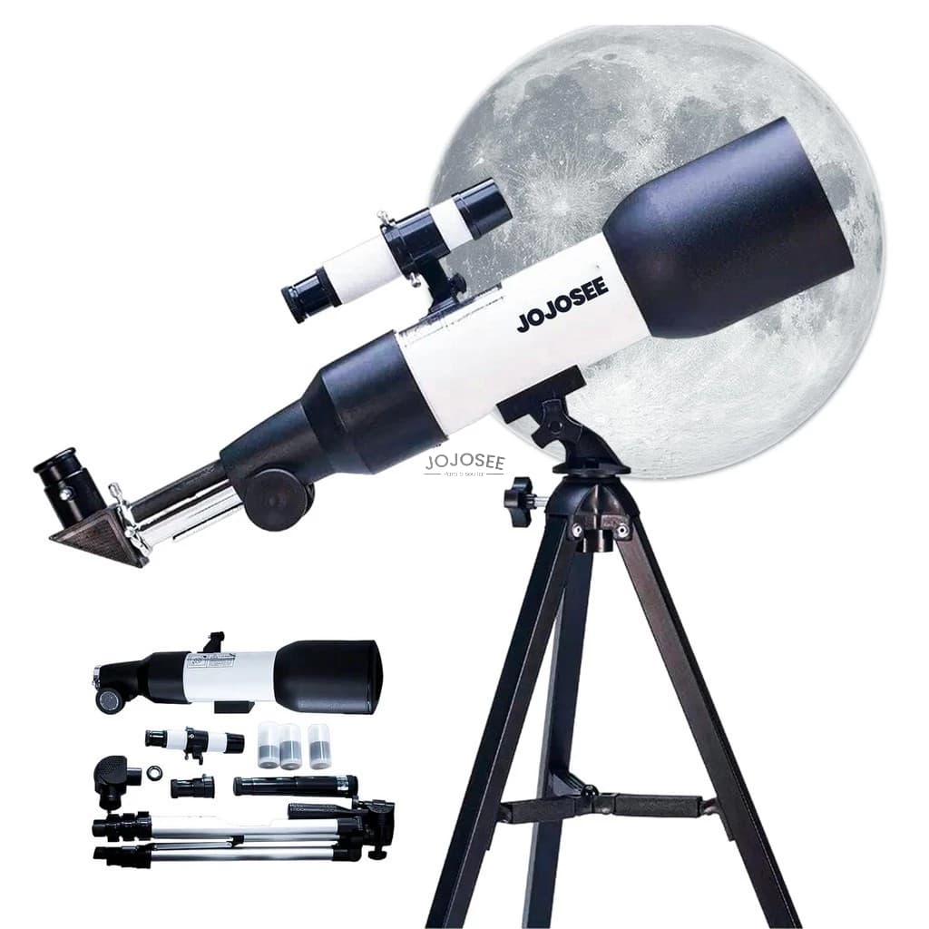 Telescópio Astronômico Profissional Luneta COM TRIPE 38CM Abertura de 60mm Lentes H20 mm H6mm