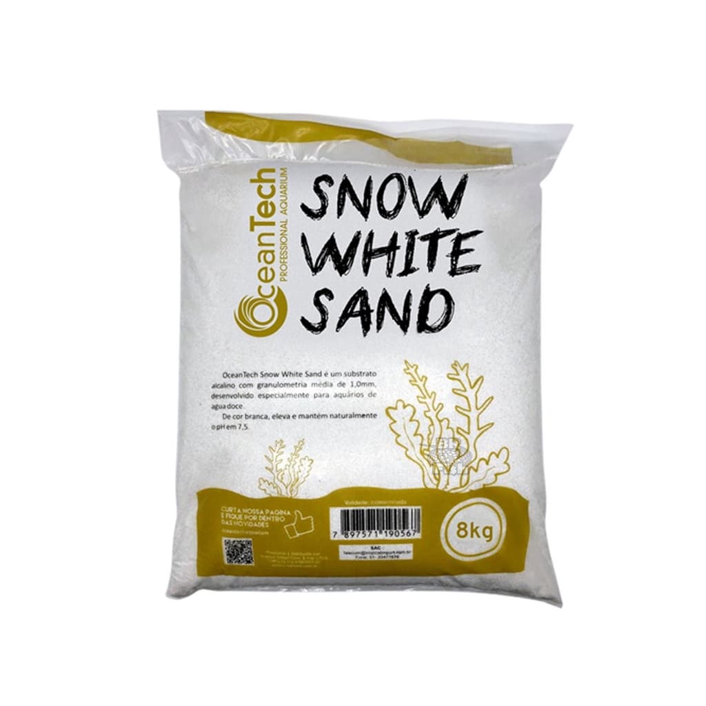 Substrato Snow White Ocean Tech 8kg Substrato Dolomita