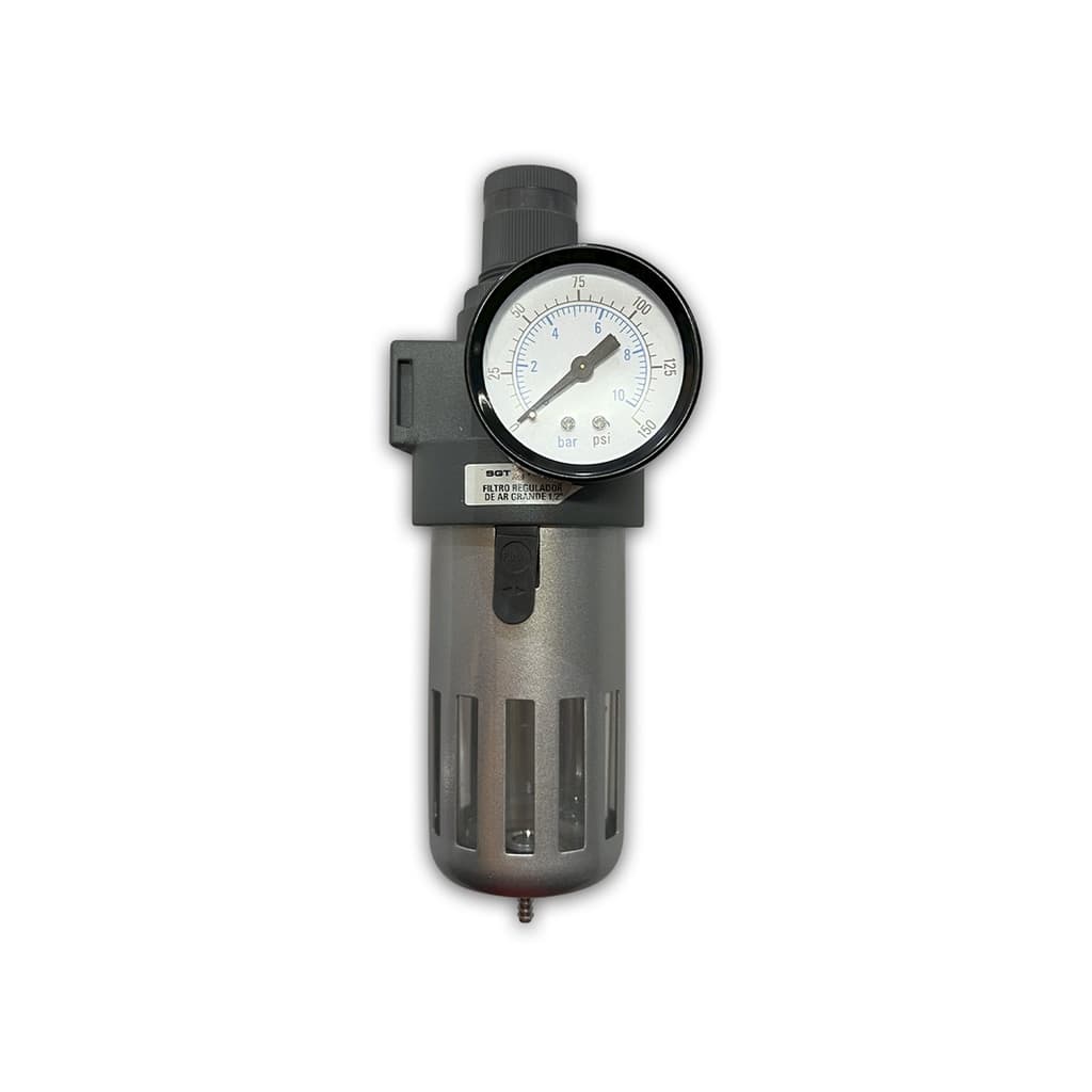 Filtro Regulador De Ar Compressor Ar Comprimido Pintura Ar Limpo E Seco 1/2 Sigma
