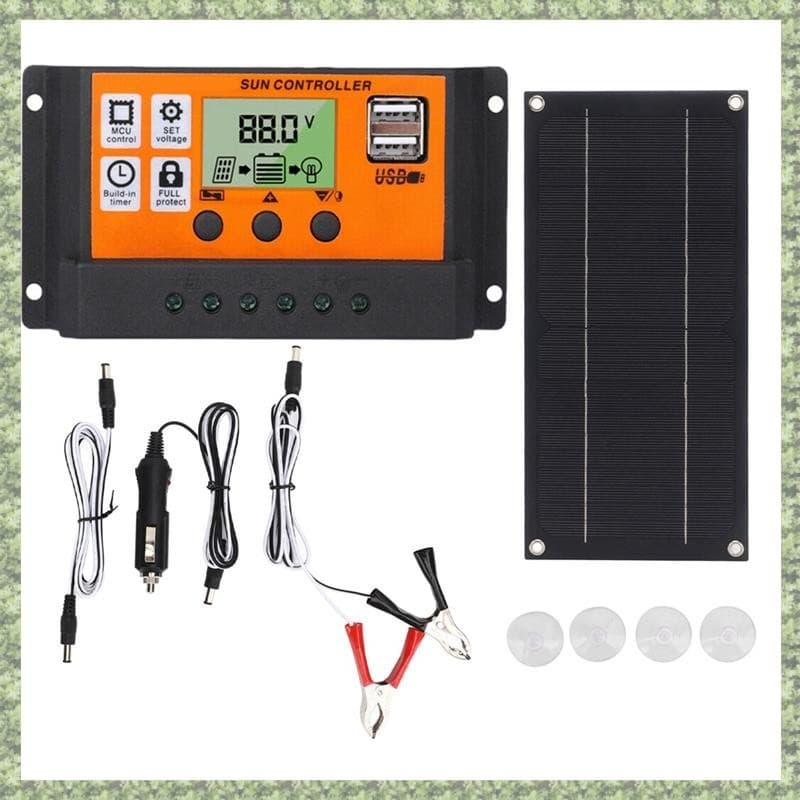 Kit de painel solar 600W com controlador de carga 100A 18V para sistemas de reboque de barco de acampamento