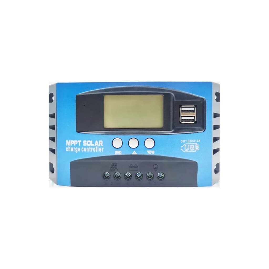 Controlador De Carga Solar MPPT 100A Display LCD 12V 24V USB