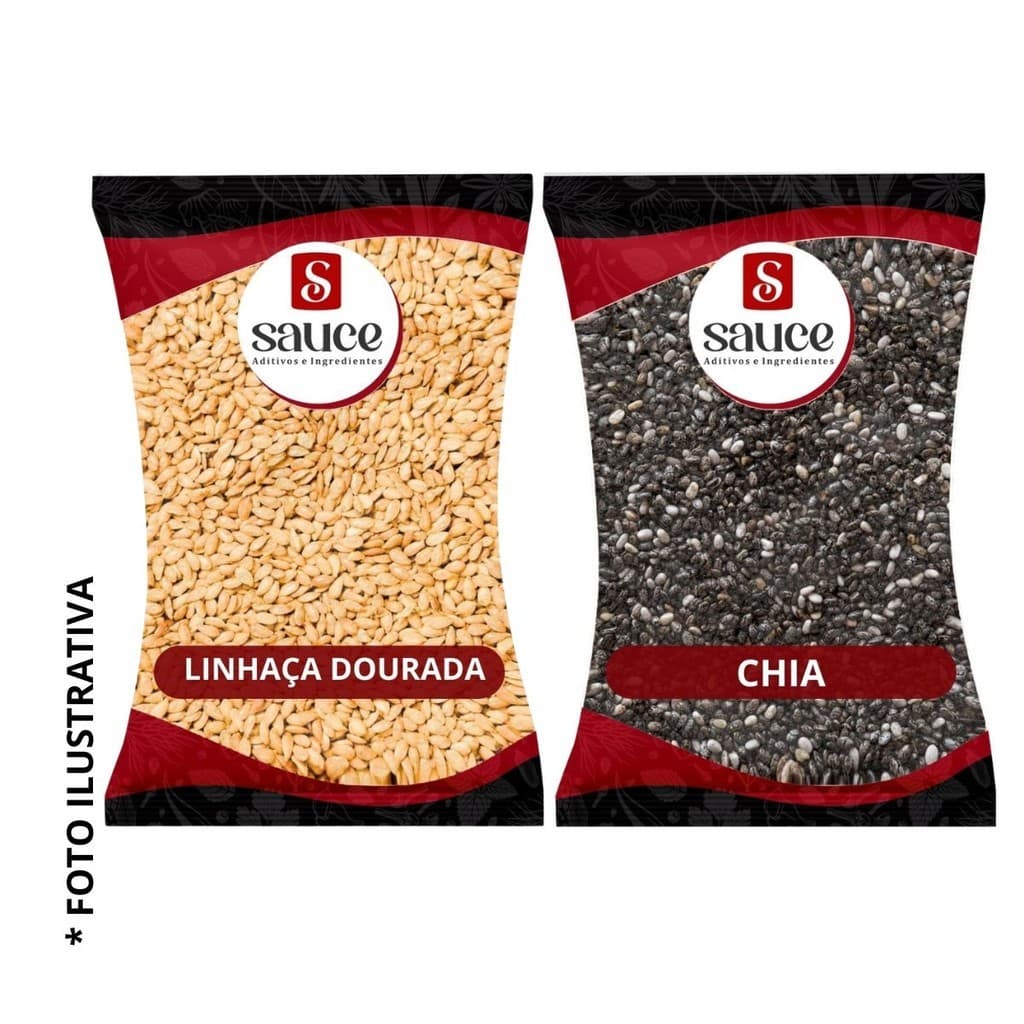 Semente de Chia e Semente de Linhaça Kit 500g