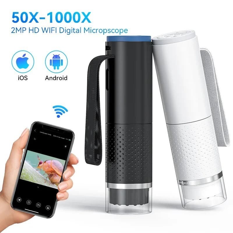 Microscópio Digital Wi-Fi , Zoom , Câmera , Lupa , 50X-1000X , 2MP , USB , Microscópios Eletrônicos Para Reparo De Inspe
