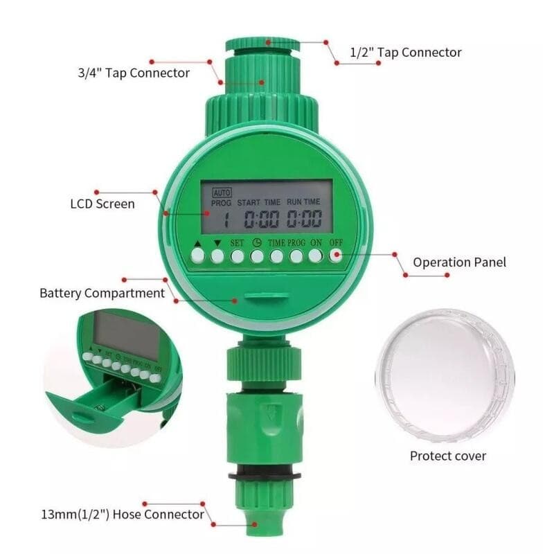 Temporizador De Irrigação Para Controlador Automático Hortas Jardins - Sistema Inteligente