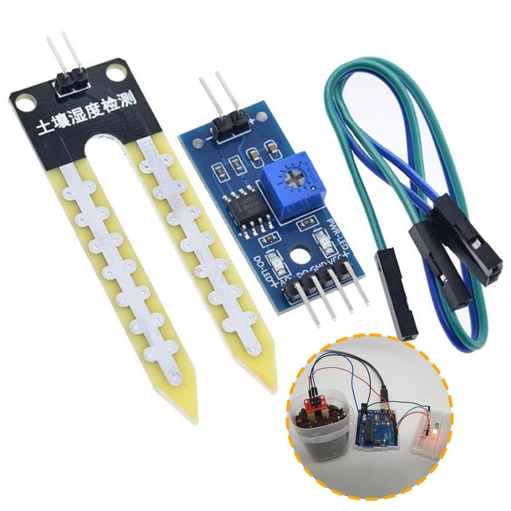 Kit 2 Higrômetro Sensor Umidade Do Solo Para Arduino e Pic