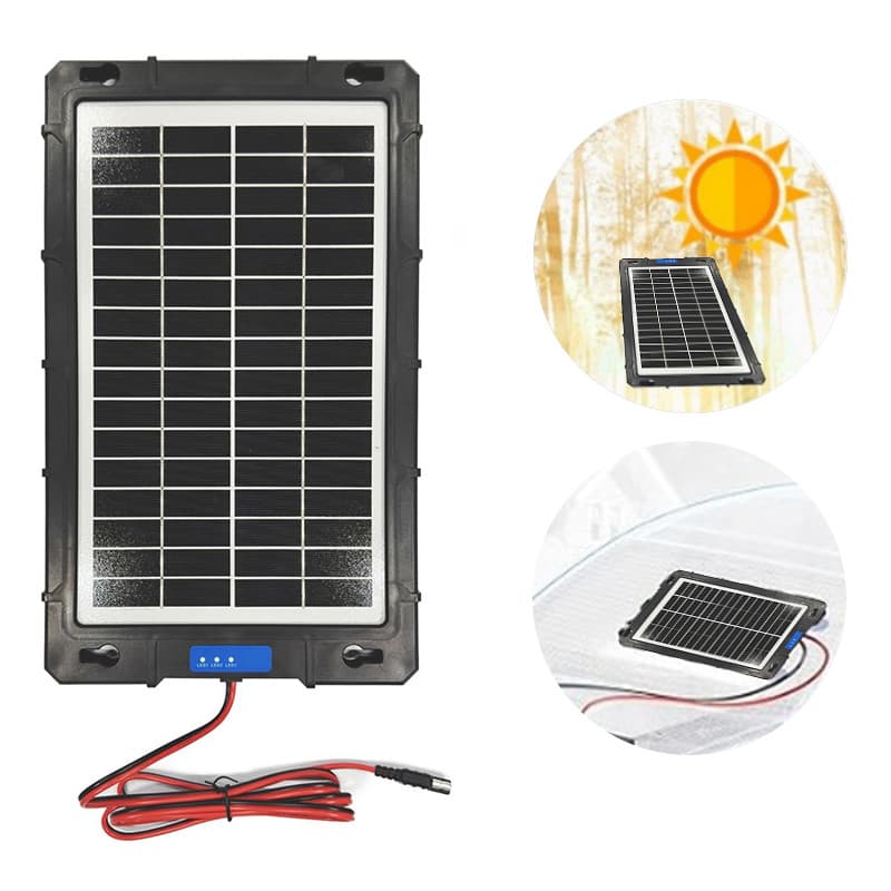 Carregador e mantenedor de bateria solar,para painel solar de carro,motocicleta,barco,trailer e moto de neve