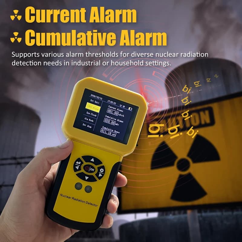 Detector De Radiação Nuclear HoldPeak , Contador Geiger , Dosímetro Pessoal , B , Gama De Raios X Com Configuração De Al