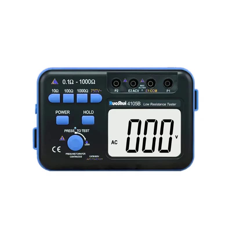 Victor VC4105B 0.1 ~ 1000 Ohm 2 % 750V Haste Relâmpago Detector De Raios Digital Terra Baixo Testador De Resistência À