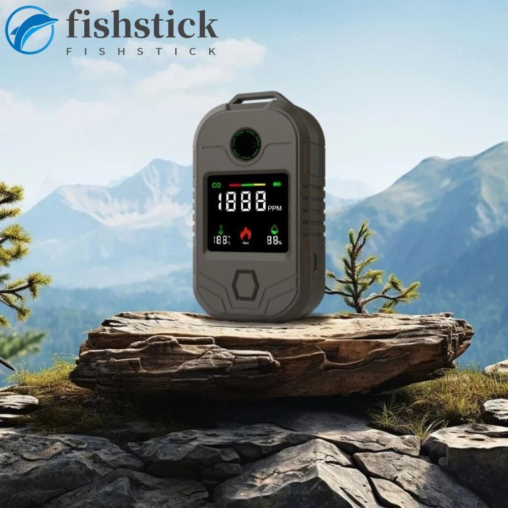 Detector Portátil De Monóxido De Carbono FISHSTICKA , Detectores De Vazamento De Gás Sonoro De Alarme De Detecção De Alt