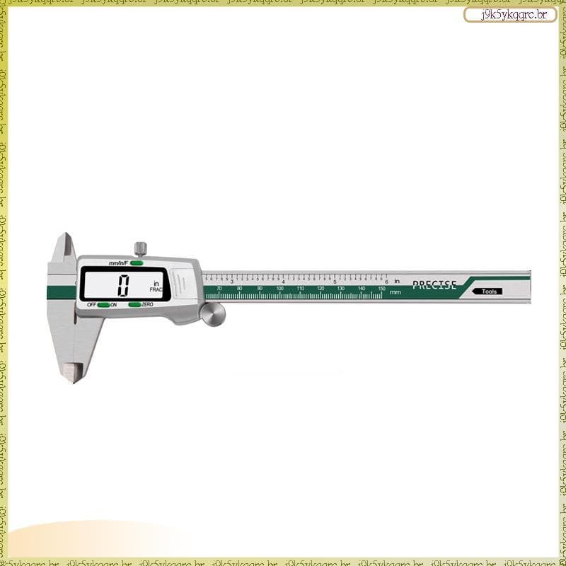 [Lan] ET50 Paquímetro Vernier De Aço Inoxidável ET50 ET50 Paquímetros Ortográficos Com Frações Display Digital De Pontua