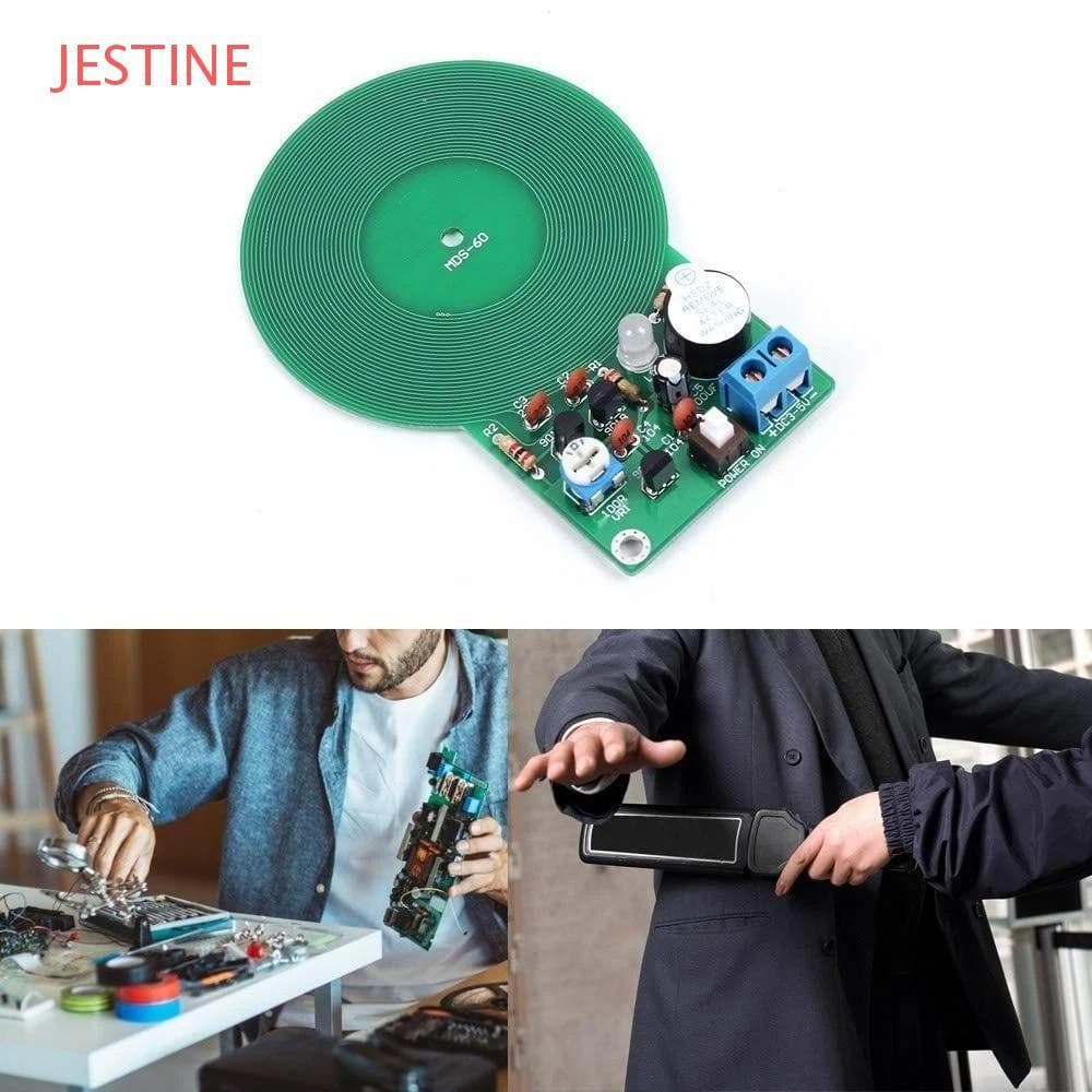 JESTINE Kit Eletrônico DIY , Detector De Metais DC 3V-5V Com Sensor De 60 Mm , Peça Eletrônica Do Módulo De Placa