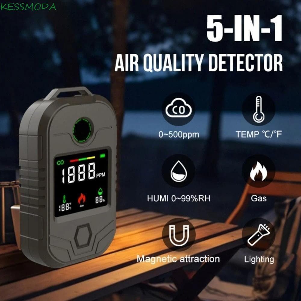 Detectores De Vazamento De Gás Kesselmanmoda , Detector Portátil De Monóxido De Carbono Com Bateria De Longa Duração Som